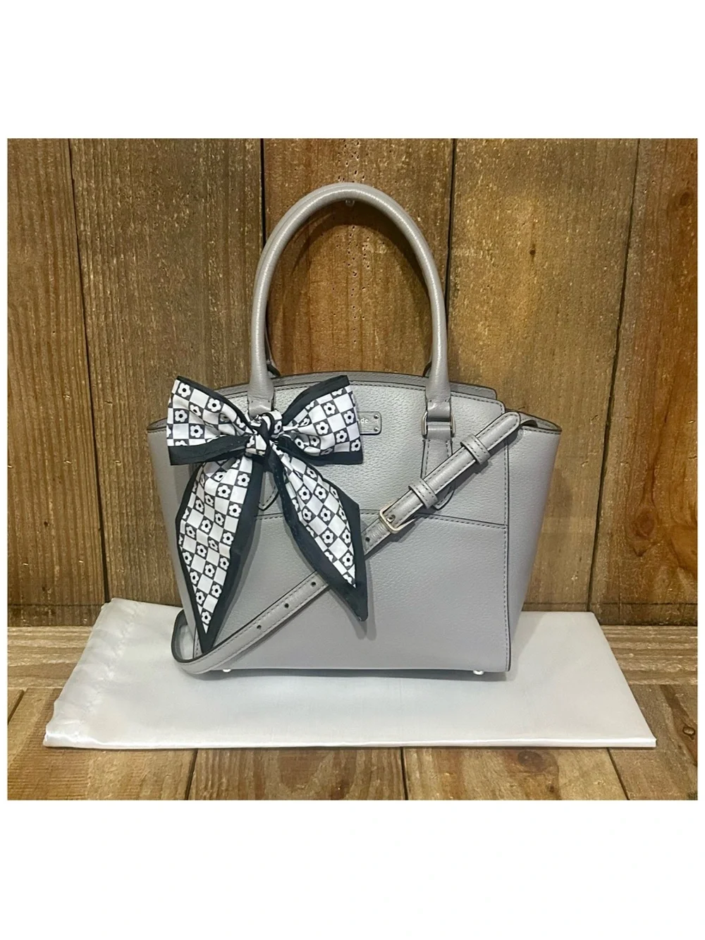 Kate Spade. 4 Piece Set: Jeanne Satchel with Free Eyeglasses, Scarf & Dust Bag.